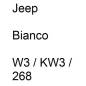 Preview: Jeep, Bianco, W3 / KW3 / 268.